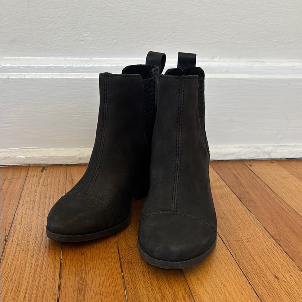 TOMS Black Ankle Booties